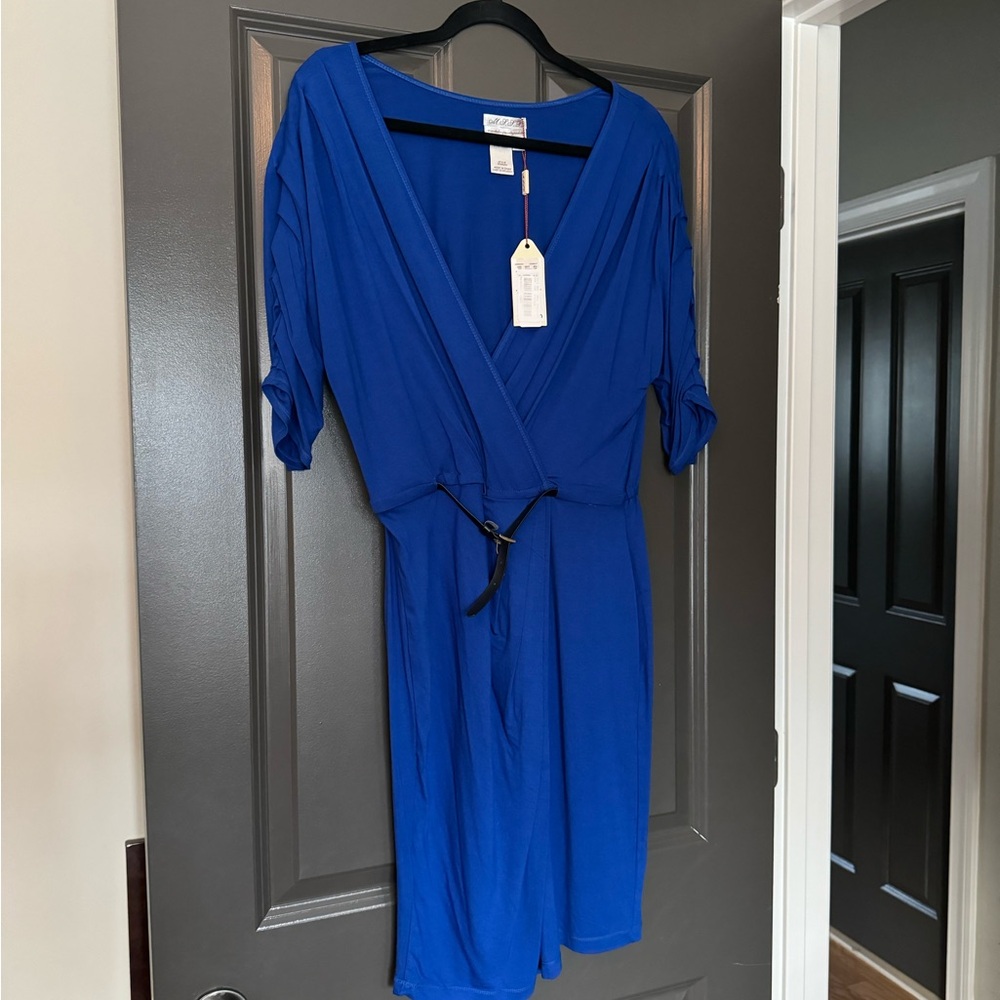 M.S.S.P. New Women’s Dress Royal Blue Womens Size Large NWT
